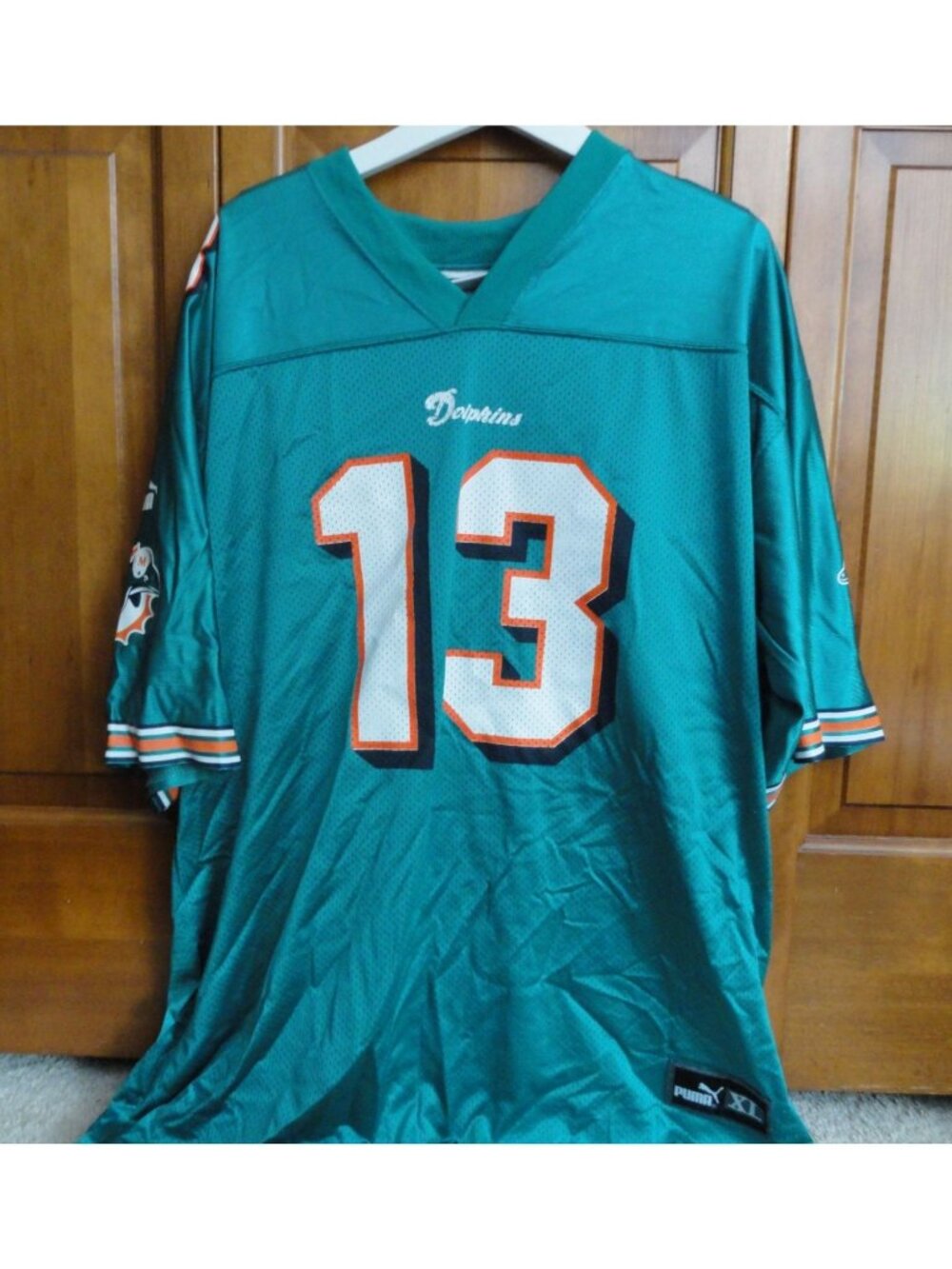 Vintage Puma Miami Dolphins Men’s Jersey Home Logo Dan Marino #13 - Mens XL